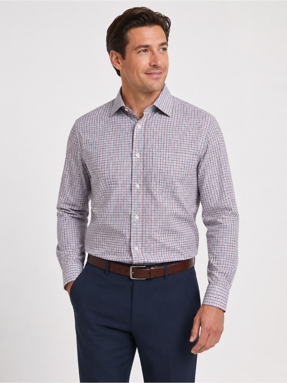 Nordstrom’s men’s shop regular fit long sleeve button down 100% cotton Size XL